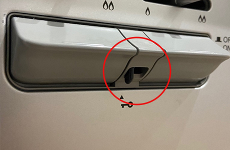 安全装置が付いたコンロ